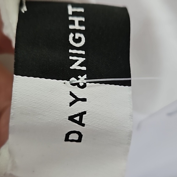 NWT Day & Night Women's White Slip Midi Dress with Rhinestones Straps Size S - Picture 6 of 12